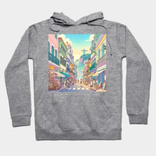 Rio de Janeiro Street Illustration Hoodie